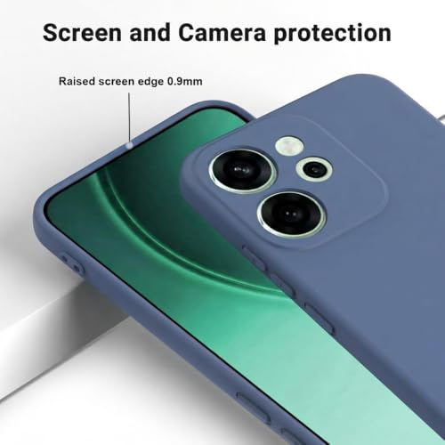 Image of Back Cover Compatible with Oppo Reno15 Pro 5G / 15 Pro Mini 5G | Full Camera Protection | Premium Liquid Silicon Case | Flexible Bumper Case for Oppo Reno15 Pro 5G / 15 Pro Mini 5G (Blue)