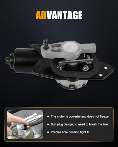 Image of ROADFAR Front Windshield Wiper Motor Replacement for 1994-1998 for Lincoln for Mark VIII F4LY17508A,F7LZ17508AA Wiper Motor 7 Pins