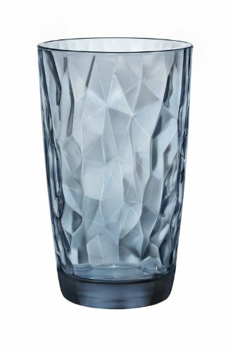 Bormioli RoccoDiamond Cooler Gl, Ocean Blue, 16 oz, Set of 6