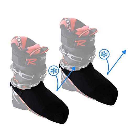 Byhoo Ski Boot Covers Warm Your Feet, 2 Snowproof Boot Gloves Universal Ski Boots Cover for Skiing Lovers Family Skiing, Toe Warmers Boot Covers