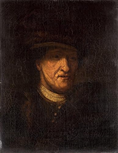 Póster de graffiti de Rembrandt, cuadro moderno en lienzo de 60x90cm para salón y oficina