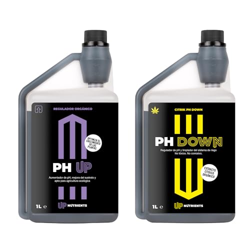 UP NUTRIENTS Pack Regulador PH UP & DOWN 1 L para Plantas | Aumen...