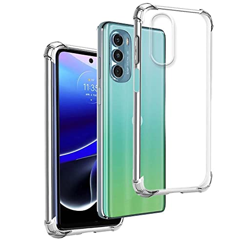 REY Funda Anti-Shock Gel Transparente para Motorola Moto G Stylus 5G 2022, Ultra Fina 0,33mm, Esquinas Reforzadas, Silicona TPU de Alta Resistencia y Flexibilidad
