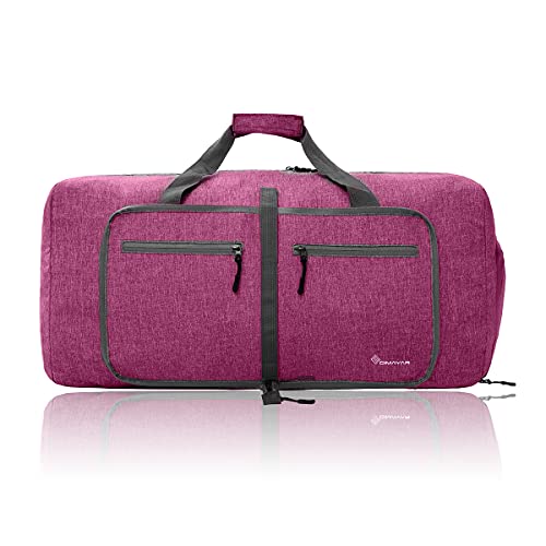 Duffel Bag 65L Packable Duffle Bag with Shoes Compartment Unisex Travel Bag Water-Resistant Duffle Bag