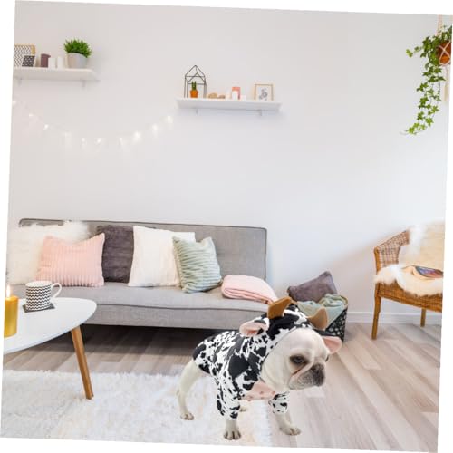 Disfraz de vaca para perros y gatos, talla M miniatura 4