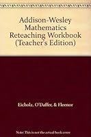 Addison-Wesley Mathematics Reteaching Workbook 0201245116 Book Cover