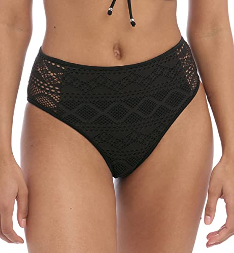 Freya Sundance High-Waist Bikini Bottom, L, Black