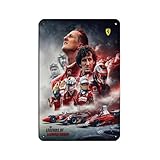 Sebastian Vettel Poster, Michael Schumacher, Blechschild, 