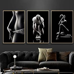 Figuur Canvas Schilderij Zwart Wit Vrouwen Posters en Prints Moderne Muur Art Foto’s voor Woonkamer Decoratie 50x70cm|19…