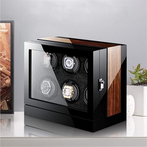 Enrollador automático de relojes con pantalla táctil LCD, pantalla iluminada, motor silencioso para almacenamiento y mantenimiento del reloj