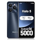 invens Halo 5 Smartphone Pas Cher   7 Go (4+3) RAM + 64 Go (TF 256 Go) Téléphone Portable Android 14, 6.52
