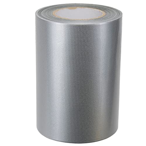 Image of Super Strong Duct Tape 6 Inch x 32 Feet Multi-Purpose Heavy Duty Waterproof Duct Tape for Crafts & Home Improvement, Silver