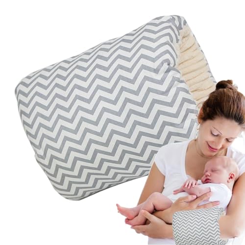 Cojín de lactancia de algodón , almohada de dormir para bebé, cojín de lactancia para siesta, almohada acogedora para el brazo, funda extraíble, almohada de lactancia con biberón, para viajes