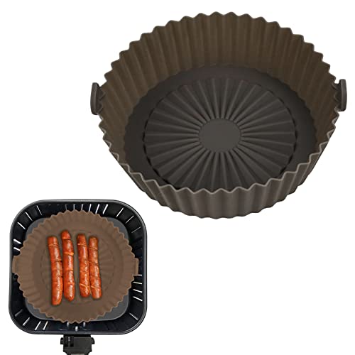 Acessórios para fritadeira a ar | Panela de silicone reutilizável para fritadeira a ar | Forno de fr