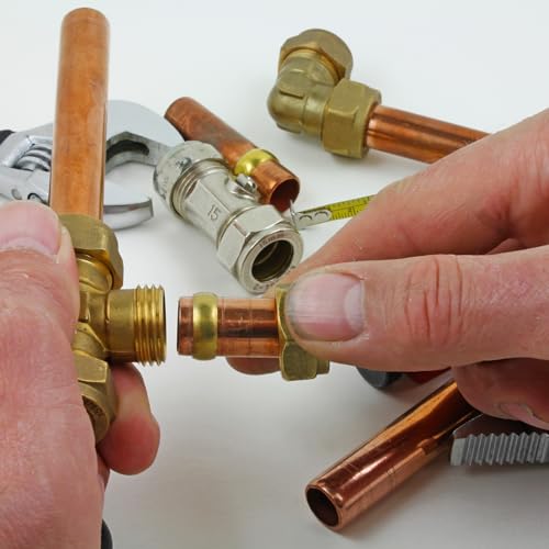 Casquillos de compresión de latón para instalación de redes de aire y aceite industrial 6