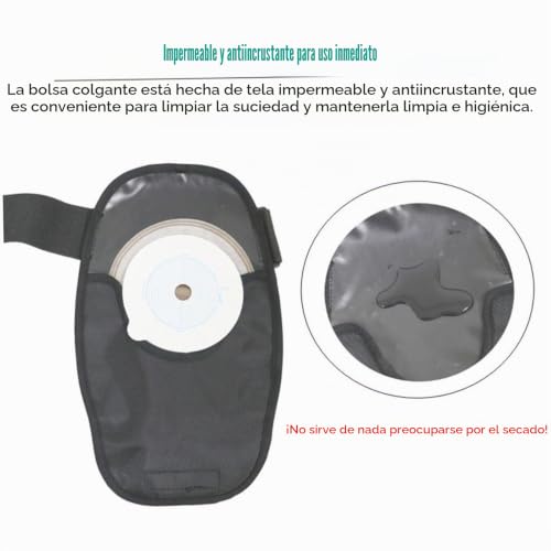 Fundas para bolsas de ostomía e ileostomía impermeables lavables de dos piezas 3