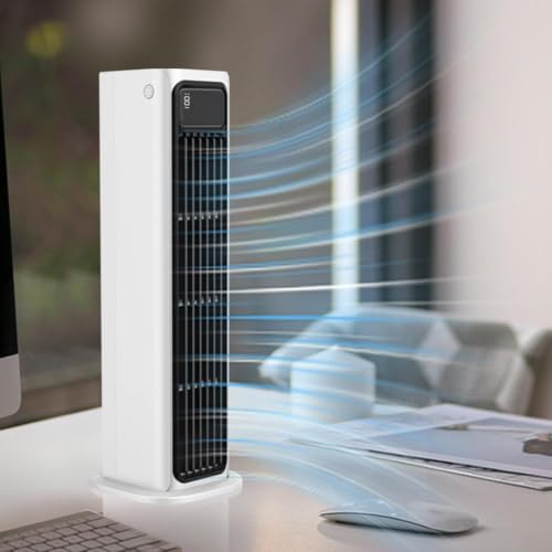 Ventilateur tour de bureau rechargeable 3600mAh USB-C portable - 8