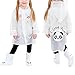 Queta Vêtement d'Imperméables, Imperméable pour Enfants, Poncho pour Enfants, Imperméable Panda, Raincoat, Poncho de Dessin de Pluie Animé pour Garçon Et Fille XXL