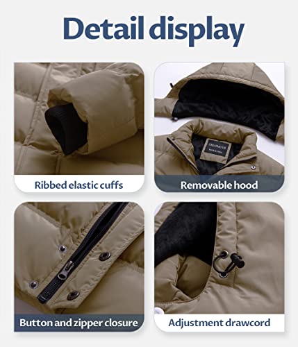 Image of Men's Puffer Jacket Waterproof Winter Parka jacket Warm Thicken Ski Coat
