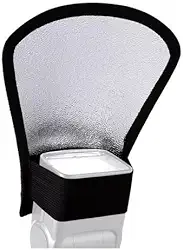 Difusor Rebatedor De Flash 2 Lados Universal Branco/prata