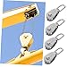 Alipis 4pcs Stainless Steel Heavy Duty Pulley Rotating Hook for Lifting Applications Construction Warehouse and Industrial Use