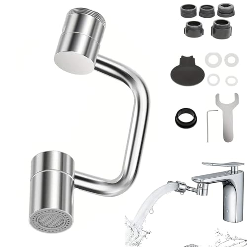 Brazo mecánico universal de grifo con doble modo anticaídas y protección contra salpicaduras 2