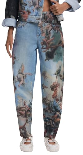 Desigual Reprise_Deni, 5053 Denim Denim DÉLAVÉ Moyen, 36