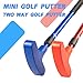 Shu-Ran Mini Golf Clubs, 2 Pack Mini Golf Putter and Foam Balls for Men and Women with 2 Golf Training Aid and 6 Foam Golf Balls, Adjustable Length Golf Putter Set Suitable for Teenagers and Adults