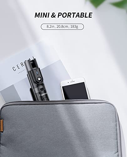 Selfie Stick Phone Tripod, Tupwoon Portable 43 Inch Aluminum Alloy Selfie Stick With Detachable Remote Compatible With Iphone, Samsung Android Smartphone #TOP7