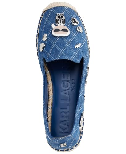 Image of Karl Lagerfeld Women's Michaela Slip on Espadrille Sandal with Pins