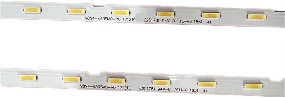 Compatible Backlight Strip 28LED UE43RU7410U UE43RU7025K UE43RU7400 V8N4-430SM0-R0 BN96-46053A CY-NR043HGHV1V(10PCS for 5 TV)