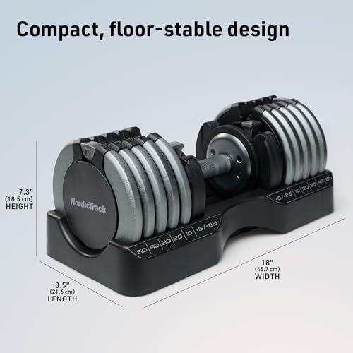 Image of NordicTrack Select-a-Weight Adjustable Dumbbells
