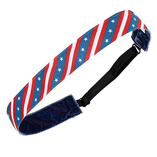 Gone For a Run Non-Slip Running Headband - All American - Juliband