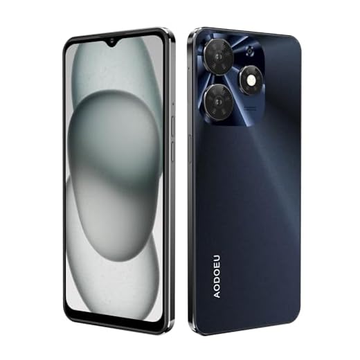 AODOEU Téléphone Portable Débloqué 4G, 4Go+64Go Android 12 Waterdrop 6,56", 8MP+16MP, Chargement Rapide Smartphone Pas Cher, 3 Slot-Dual SIM Telephone Portable Pas Cher WiFi/GPS/OTG/Type C-Noir