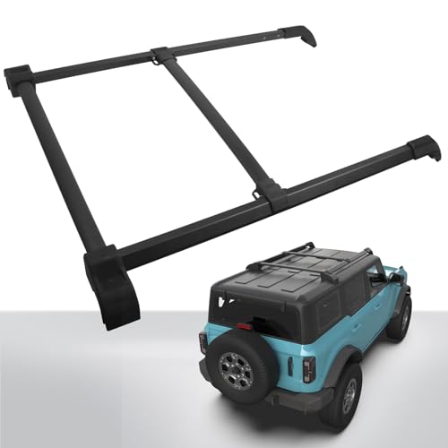 EZREXPM 4PCS Cross Bars Roof Rack Rails Fit for 2021-2026 Ford Bronco Hard TOP 4-Doors & 2-Doors, Rooftop Rack Crossbars Cargo Carrier Accessories