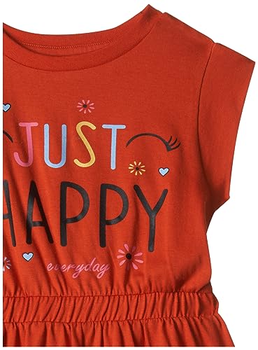Image of T2F Girl's Cotton A-Line Knee-Length Casual Dress