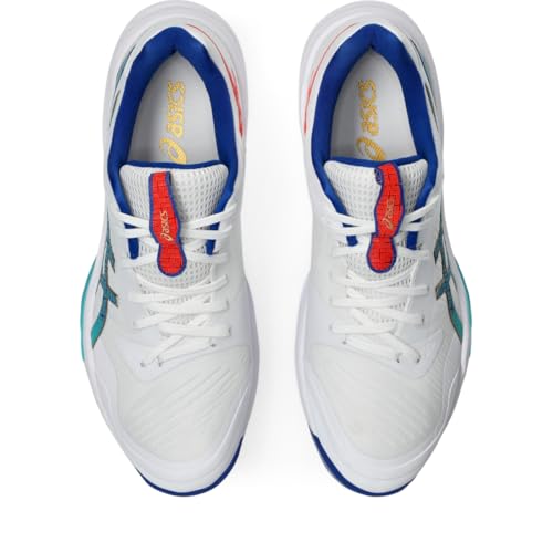 Image of ASICS Men's Sky Elite FlyteFoam 3 Volleyball Shoes, 8, White /ASICS Blue