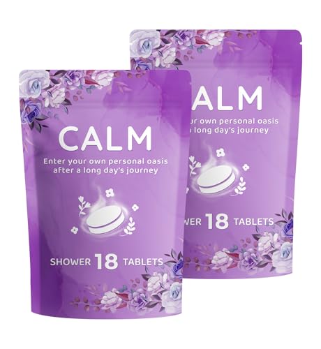 DeckTheHalls 36 Pack Shower Steamers - Mother's Day, Birthday Presents - Shower Bombs with Lavender...