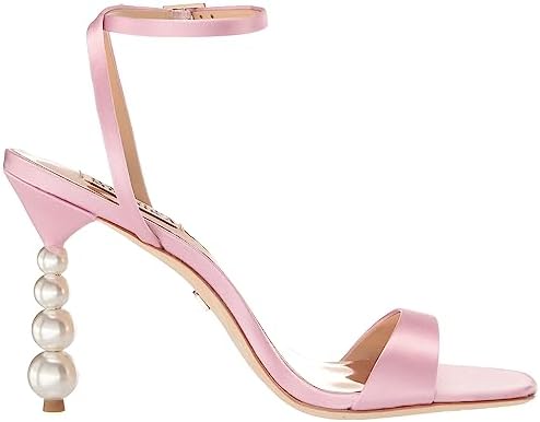 Badgley Mischka Women's Ivette Heeled Sandal, Diamond Pink, 8 | Image 5