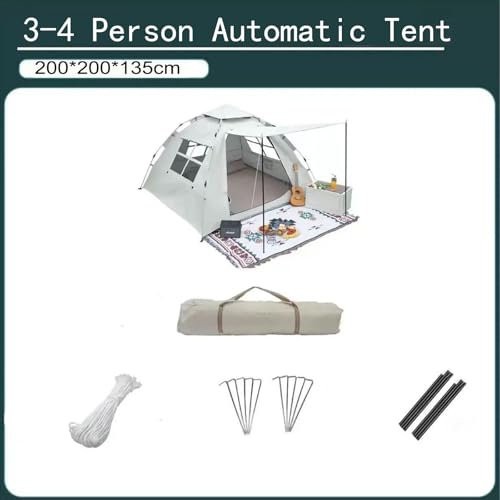 Carpa automática para camping 3-4 personas miniatura 2