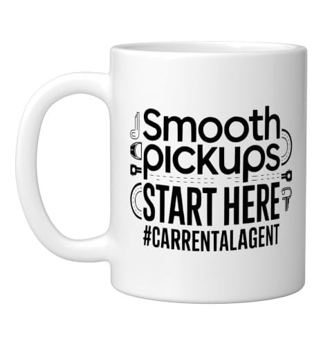 Car Rental Agent Job Title Profession Rent Vehicle Ceramic Mug, White, 11oz