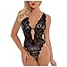 ZAAG Femmes Sexy Lingerie Dentelle PoupéE Bustier sans Manches Combinaison De Bandage Combishort pour Femme Bodysuit