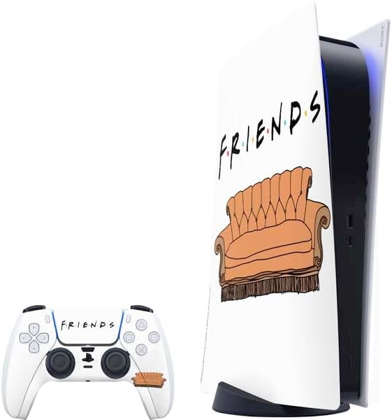 Skinit Decal Gaming Skin Compatible with PS5 Bundle - Officially Licensed Warner Bros Friends Couch Design