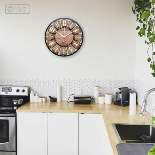 Image of Wall Clock (Wood Walnut)