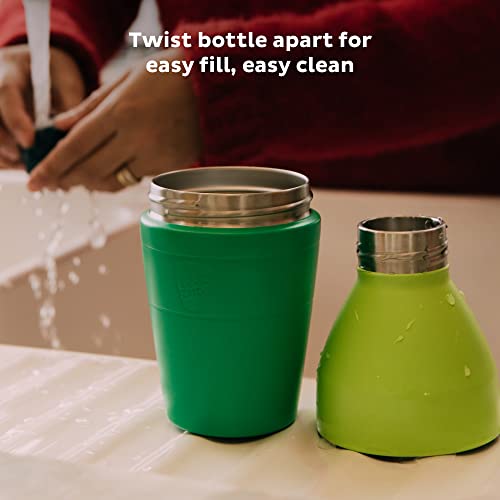 Keepcup Thermal Stainless Steel Water Bottle | Vacuum Insulated Travel Coffee Thermos Cup With Spill Proof Lid | Medium | 18 Oz / 532Ml | Black #TOP3