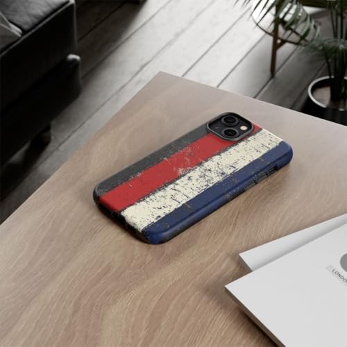 Coque iPhone 14 Plus noire rigide mate à motif rayures verticales style vieilli
