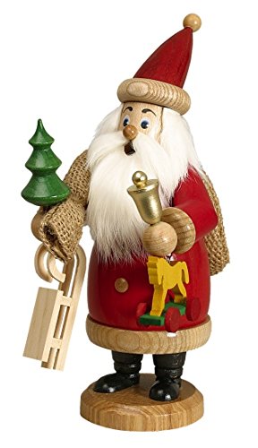 DWU Erzgebirge Weihnachtsmann mit Geschenkerot Höhe 20 cm