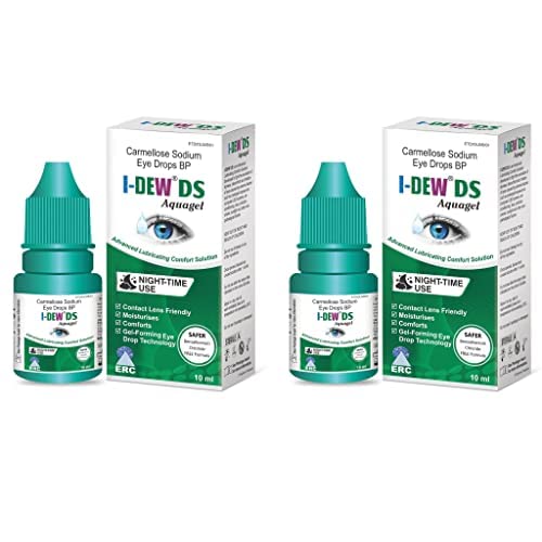 Buy IDew DS NightTime Aquagel Eye Drops for Dry Eyes, Carmellose Eye