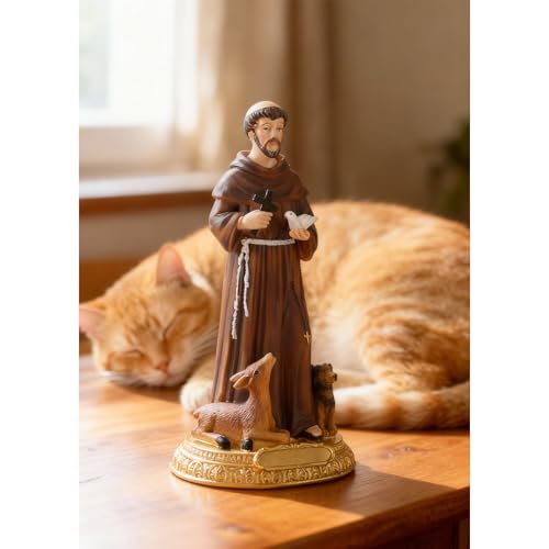 Estatua de San Francisco de Asís 8.6 Pulgadas miniatura 4