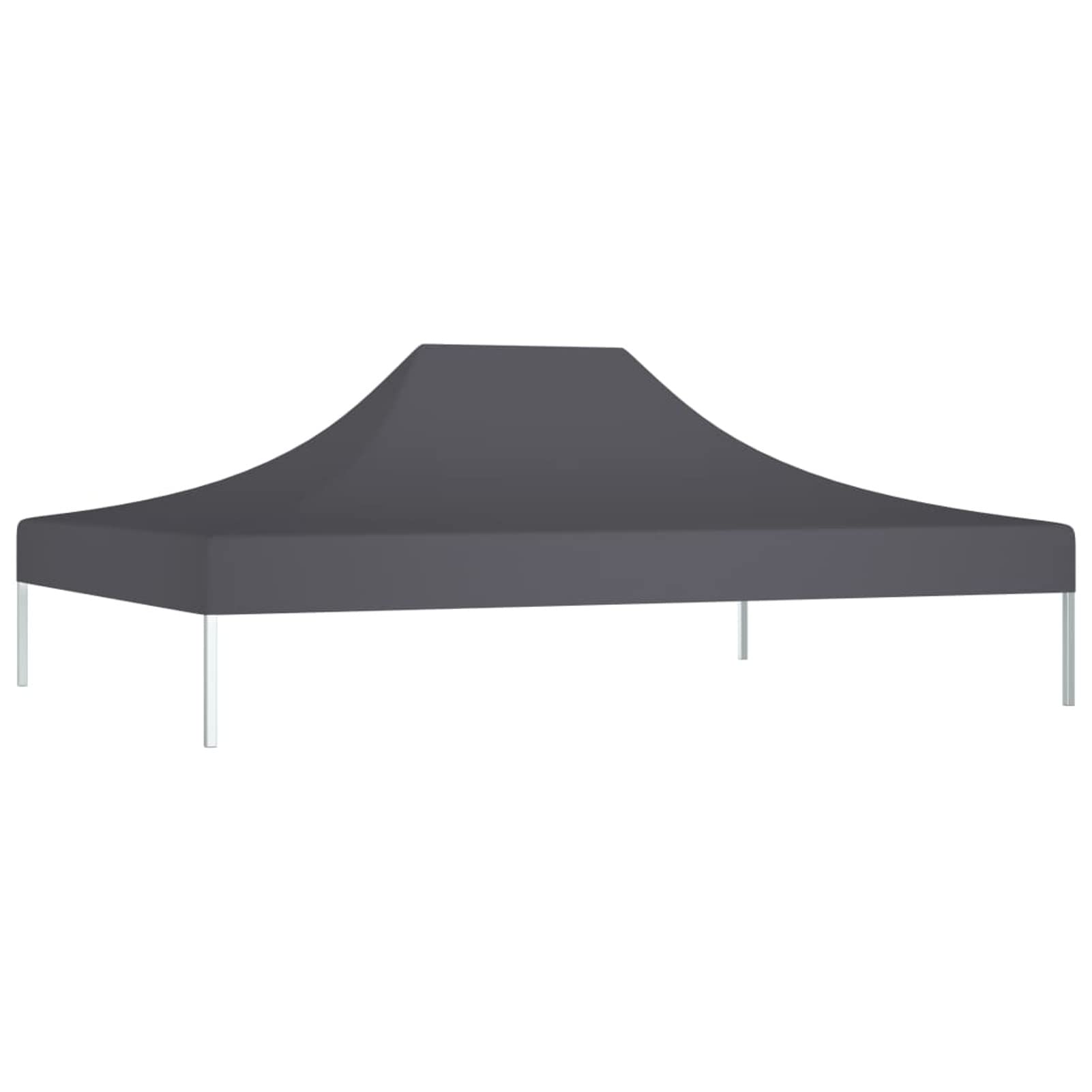 Techo de Carpa para Celebraciones Gris Antracita 4x3 m 270 g/m Techo Pergola, Toldo Pergola Recambio, Lona para Pergola, Toldos para Carpas, Repuestos De Carpas, Cubierta De Repuesto